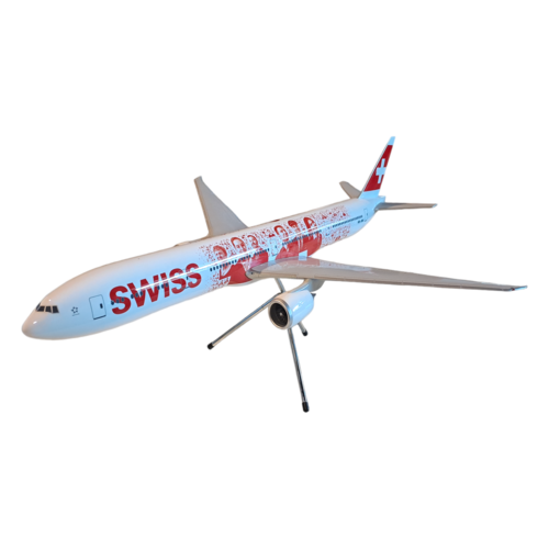 Swiss Boeing 777-300ER Flugzeugmodell 1:100 "Faces"