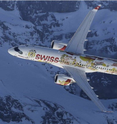 Swiss Airbus A220-300 / Bombardier CS300 1:100 "Fichtre 2017"
