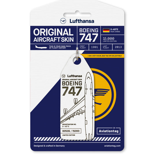 Aviationtag Lufthansa B747 - D-ABTE